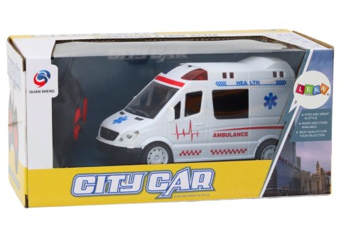AUTO ZDALNIE STEROWANE AMBULANS KARETKA RC DŹWIĘKI ŚWIATŁA NA BATERIE