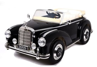 AUTO NA AKUMULATOR DLA DZIECKA RETRO MERCEDES 300S EVA LED PILOT SKÓRA MP3