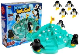 Gra Pingwiny na Lodowcu Podbijanie Piłek Strzelanie Zręcznościowa Rodzinna