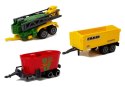 Zestaw Pojazdów Rolniczych Traktory Przyczepy z Figurkami Zwierząt