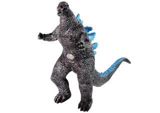 DUŻA FIGURKA GODZILLA GUMOWA SZARA DINOZAUR NA BATERIE DŹWIĘKI 42CM