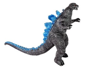 DUŻA FIGURKA GODZILLA GUMOWA SZARA DINOZAUR NA BATERIE DŹWIĘKI 42CM