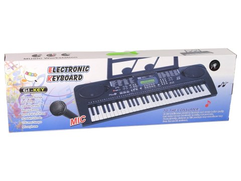 KEYBOARD MQ-6159 Z MIKROFONEM 61 KLAWISZY BLUETOOTH MP3 NAGRYWANIE 60 DEMO