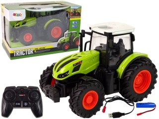 TRAKTOR ZDALNIE STEROWANY CIĄGNIK RC 1:24 GUMOWE OPONY PILOT 2.4 AKUMULATOR