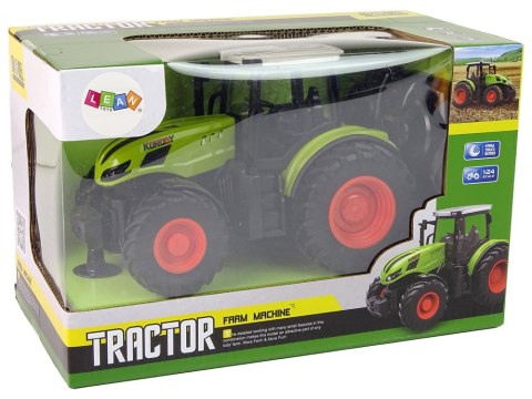 TRAKTOR ZDALNIE STEROWANY CIĄGNIK RC 1:24 GUMOWE OPONY PILOT 2.4 AKUMULATOR