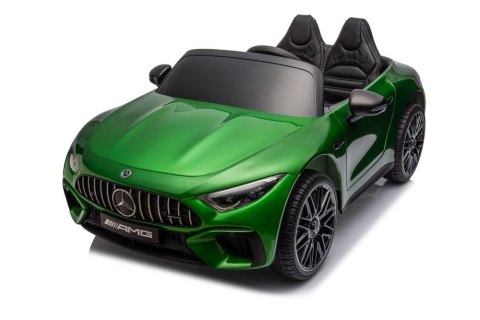 AUTO NA AKUMULATOR DLA DZIECI MERCEDES AMG SL63 2X200W LAKIER PILOT SKÓRA EVA LED RADIO MP3