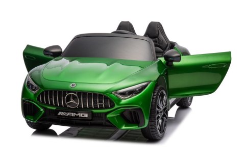 AUTO NA AKUMULATOR DLA DZIECI MERCEDES AMG SL63 2X200W LAKIER PILOT SKÓRA EVA LED RADIO MP3