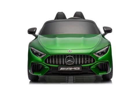 AUTO NA AKUMULATOR DLA DZIECI MERCEDES AMG SL63 2X200W LAKIER PILOT SKÓRA EVA LED RADIO MP3