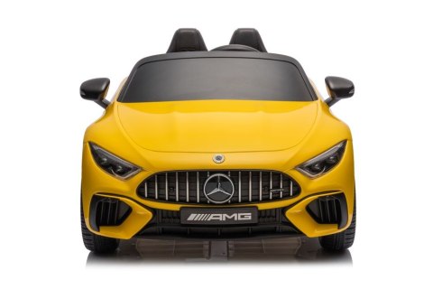 AUTO NA AKUMULATOR DLA DZIECI MERCEDES AMG SL63 2X200W LAKIER PILOT SKÓRA EVA LED RADIO MP3