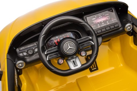 AUTO NA AKUMULATOR DLA DZIECI MERCEDES AMG SL63 2X200W LAKIER PILOT SKÓRA EVA LED RADIO MP3