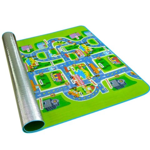 MATA EDUKACYJNA PIANKOWA TERMOIZOLACYJNA DLA DZIECI DYWAN 160X200CM ULICA MATA EDUKACYJNA PIANKOWA TERMOIZOLACYJNA DLA DZIECI DYWAN 160X200CM ULICA