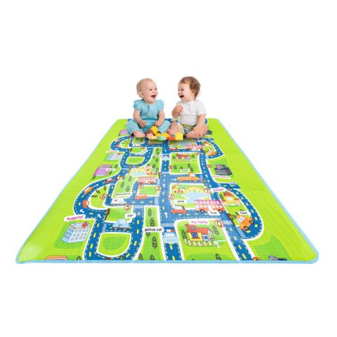 MATA EDUKACYJNA PIANKOWA TERMOIZOLACYJNA DLA DZIECI DYWAN 160X200CM ULICA MATA EDUKACYJNA PIANKOWA TERMOIZOLACYJNA DLA DZIECI DYWAN 160X200CM ULICA