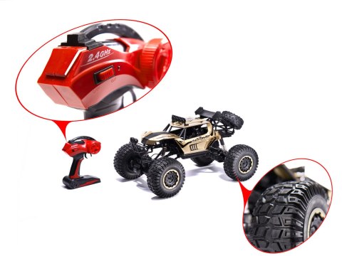 DUŻY SAMOCHÓD ZDALNIE STEROWANY AUTO RC ROCK CRAWLER 1:8 51CM PILOT 2,4GHz