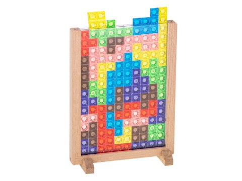 TETRIS GRA LOGICZNA UKŁADANKA STOJĄCA KLOCKI MONTESSORI 42 ELEMENTY