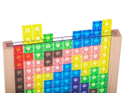 TETRIS GRA LOGICZNA UKŁADANKA STOJĄCA KLOCKI MONTESSORI 42 ELEMENTY