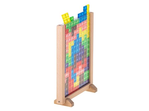 TETRIS GRA LOGICZNA UKŁADANKA STOJĄCA KLOCKI MONTESSORI 42 ELEMENTY