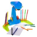 Projektor rzutnik kalka do nauki rysowania dla dzieci slajdy niebieski