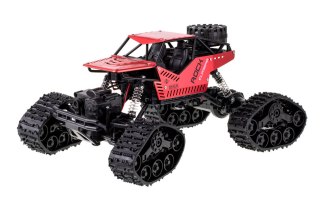 SAMOCHÓD ZDALNIE STEROWANY RC ROCK CRAWLER 4X4 1:16 KOŁA GĄSIENICE PILOT 2.4G AKU