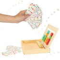 Zabawka edukacyjna drewniana dopasuj kolory kształty montessori
