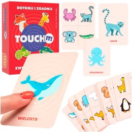 MUDUKO Gra karciana edukacyjna Touch it! Dotknij i zgadnij. Zwierzęta 5+