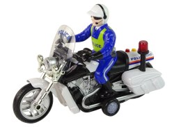 MOTOCYKL MOTOR POLICYJNY INTERAKTYWNY DŹWIĘKI ŚWIATŁA POLICJA KOGUT SYRENA