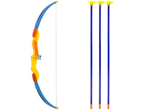 ŁUK SPORTOWY ZESTAW STRZELECKI 3 STRZAŁY TARCZA STRZELANIE Z ŁUKU POMARAŃCZOWY