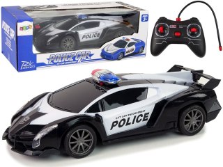 SAMOCHÓD ZDALNIE STEROWANY AUTO RC 1:16 POLICJA NA BATERIE ŚWIATŁA LED PILOT