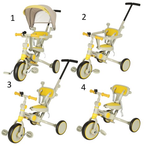 ROWEREK TRÓJKOŁOWY WÓZEK TRIKE FIX V4 DLA DZIECKA 1-6 LAT DO 25KG PCHACZ