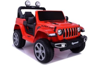 SAMOCHÓD NA AKUMULATOR AUTO DLA DZIECKA JEEP SPEED 4X4 EVA PILOT SKÓRA