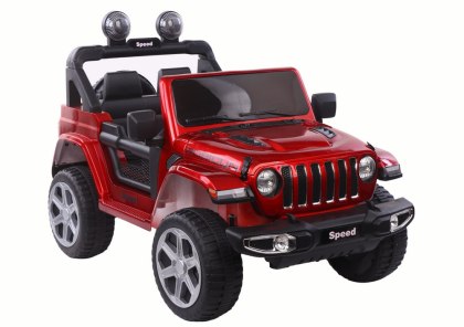 SAMOCHÓD NA AKUMULATOR AUTO DLA DZIECKA JEEP SPEED LAKIER 4X4 EVA PILOT SKÓRA