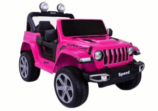 SAMOCHÓD NA AKUMULATOR AUTO DLA DZIECKA JEEP SPEED LAKIER 4X4 EVA PILOT SKÓRA