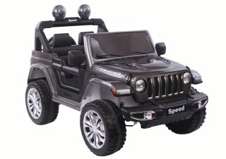 SAMOCHÓD NA AKUMULATOR AUTO DLA DZIECKA JEEP SPEED LAKIER 4X4 EVA PILOT SKÓRA