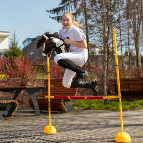 HOBBY HORSE SKIPPI KOŃ NA KIJU GNIADO SROKATY DLA DZIECI DO ZABAWY JAZDY SKOKÓW