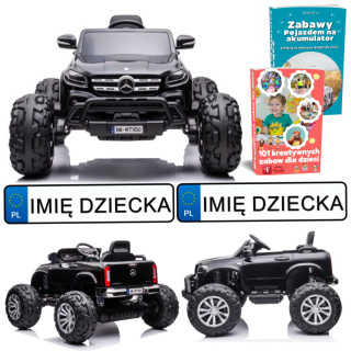 SAMOCHÓD NA AKUMULATOR AUTO TERENOWY MERCEDES DK-MT950 4X4 MONSTER MP4 LAKIER