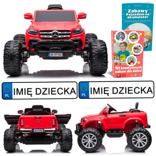 SAMOCHÓD NA AKUMULATOR AUTO TERENOWY MERCEDES DK-MT950 4X4 MONSTER MP4 PILOT 2.4