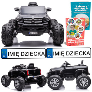 SAMOCHÓD NA AKUMULATOR AUTO TERENOWY MERCEDES DK-MT950 4X4 MONSTER MP4 PILOT