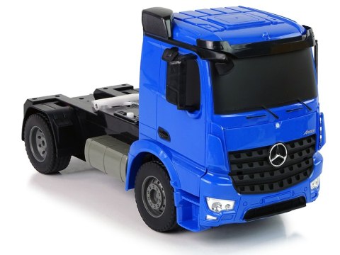 DUŻA CIĘŻARÓWKA ZDALNIE STEROWANA 1:20 MERCEDES AROCS KONTENER 58CM PILOT 2.4 AKUMULATOR