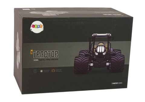 TRAKTOR ZDALNIE STEROWANY METALOWY 1:24 RC PILOT 2.4G ŚWIATŁA AKUMULATOR