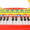 Elektroniczne Organki Klawisze Pianino Keyboard Mikrofon Stołek Melodie