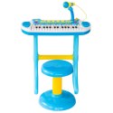 Elektroniczne Organki Pianino Keyboard Mikrofon Stołek Dźwięki I Światełka