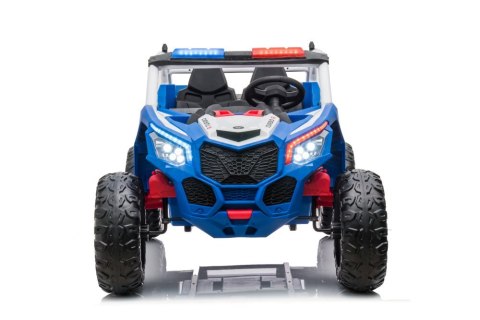 AUTO NA AKUMULATOR BUGGY DLA 2 DZIECI XB-2118 POLICJA 4X4 LED PILOT EVA SKÓRA