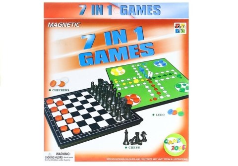 GRY PLANSZOWE ZESTAW GIER 7W1 SZACHY WARCABY LUDO CHIŃCZYK WĘŻE I DRABINY GRY PLANSZOWE ZESTAW GIER 7W1 SZACHY WARCABY LUDO CHIŃCZYK WĘŻE I DRABINY