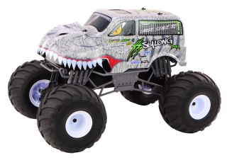 DUŻY SAMOCHÓD ZDALNIE STEROWANY MONSTER 1:6 10KM/H DINOZAUR DŹWIĘKI PILOT 2.4G