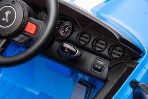 AUTO NA AKUMULATOR DLA DZIECKA FORD MUSTANG GT500 SHELBY EVA SKÓRA PILOT LED RADIO