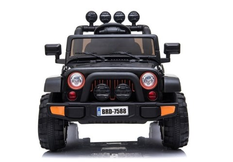 AUTO NA AKUMULATOR DLA DZIECKA JEEP DŻIP BRD-7588 4X4 KLUCZYKI PILOT EVA LED SKÓRA MP3 MELODIE