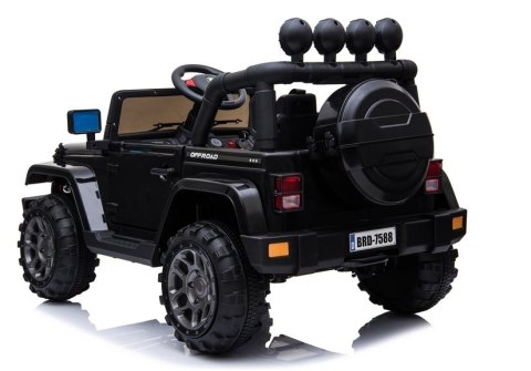 AUTO NA AKUMULATOR DLA DZIECKA JEEP DŻIP BRD-7588 4X4 KLUCZYKI PILOT EVA LED SKÓRA MP3 MELODIE