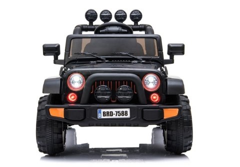 AUTO NA AKUMULATOR DLA DZIECKA JEEP DŻIP BRD-7588 4X4 KLUCZYKI PILOT EVA LED SKÓRA MP3 MELODIE