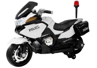 MOTOR NA AKUMULATOR DLA DZIECKA POLICJA HZB118 KLUCZYKI 2 SILNIKI EVA SKÓRA LED MP3