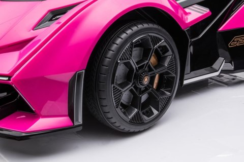 AUTO NA AKUMULATOR DLA DZIECKA SPORTOWE LAMBORGHINI GT PILOT LED EVA SKÓRA MP3