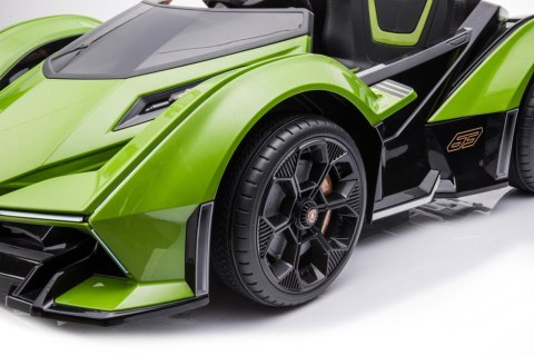 AUTO NA AKUMULATOR DLA DZIECKA SPORTOWE LAMBORGHINI GT PILOT LED EVA SKÓRA MP3